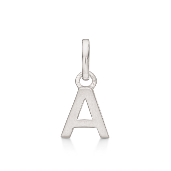 Buchstabenanhänger Silber A. Maße: 8 x 6 x 3,3 mm.