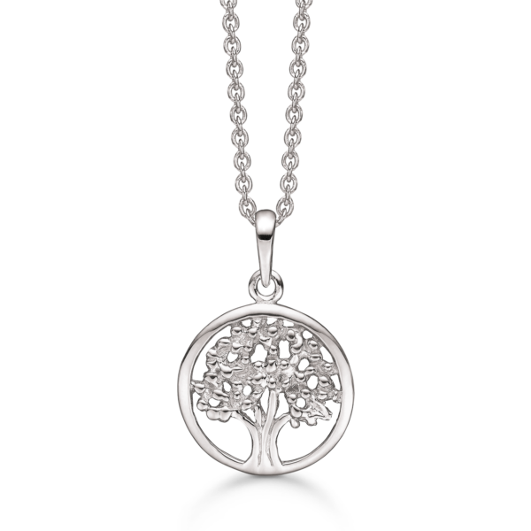 Arkandi Lebensbaum Kette in Silber - 42+5 cm