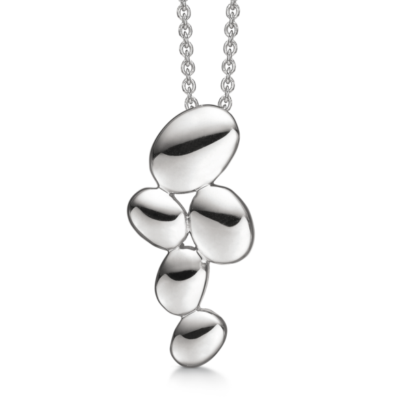 Silberkette rhodinierte Ovale. Die Kette ist 42-45 cm lang.