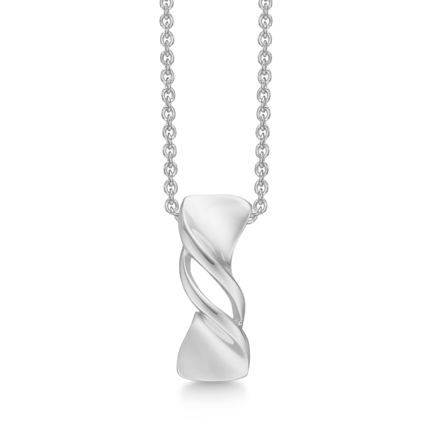 Silberkette rhodinierter breiter Stab. Die Kette ist aus rhodiniertem Silber und hat eine Länge von 42-45 cm.