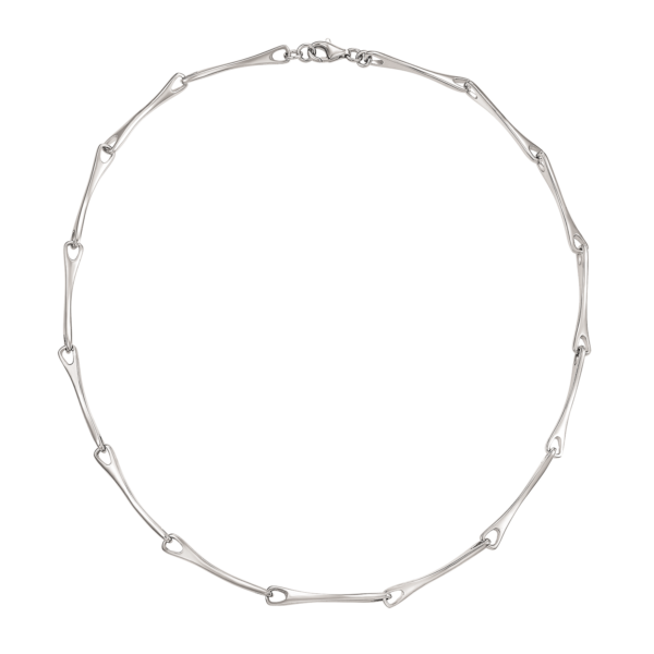 Silberkette abgehört länglicher Stab Die Kette ist silbern in der Länge 42 cm