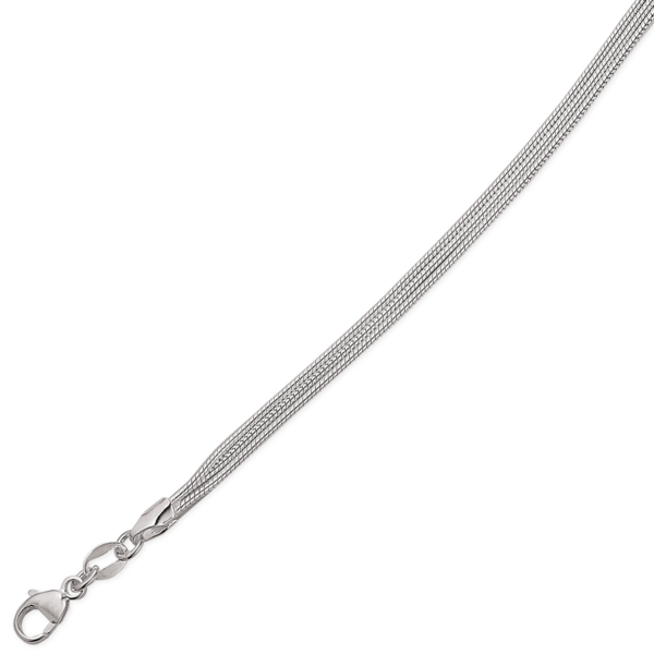 Silberarmband 3 Schlangenkette. Das Armband ist Silber in der Länge 17 cm.