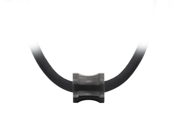 Collier-Zylinder aus Stahl mittig schwarz aufgepresst