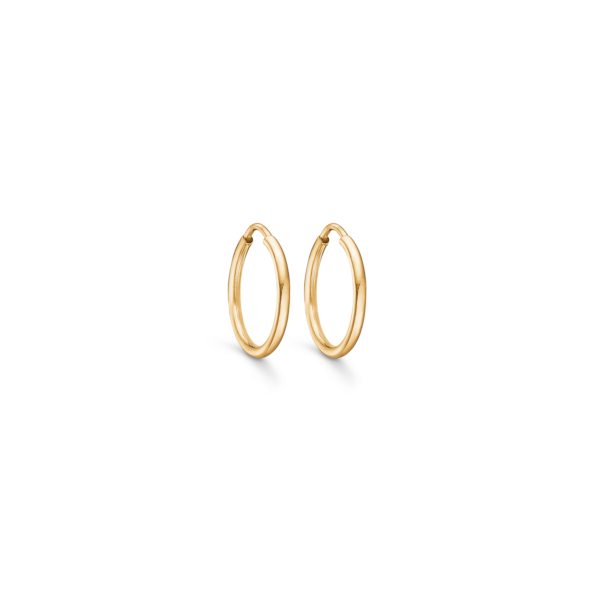 Gold Creolen 8 Karat. 1,4 x 15 mm.