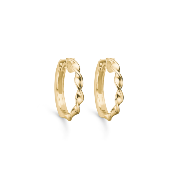 Twisted Creolen in 8 Karat Gold