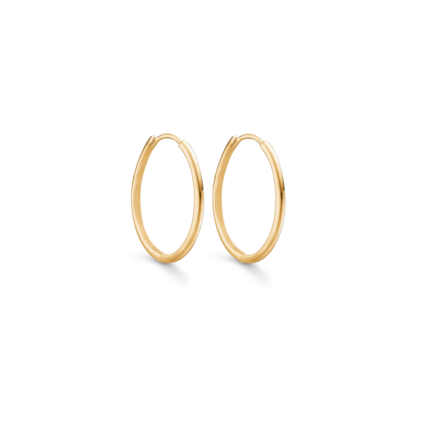 Gold Creolen 8 Karat. 1,6 x 25 mm.