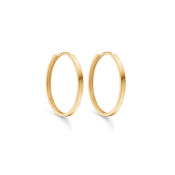 Creolen 8 Karat Gold. 2,2 x 25 mm.