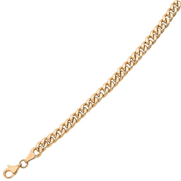 Panzer Collier Gold 8 Karat. Flache Rüstung. 43,5 cm.