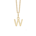Bogstav halskæde W