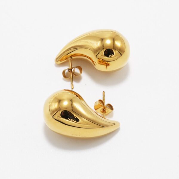 Copenhagen Smykker 18 Karat, wasserfeste Tropfenohrringe, 27 x 15 mm