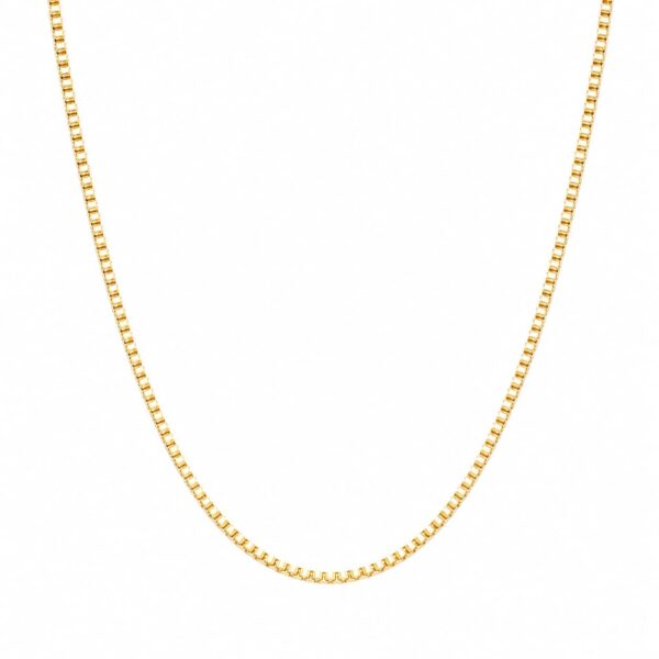 Wasserfeste Venezia – 18 Karat vergoldete Halskette (Venezia-Kette) für Herren – 45, 50, 55, 60 cm