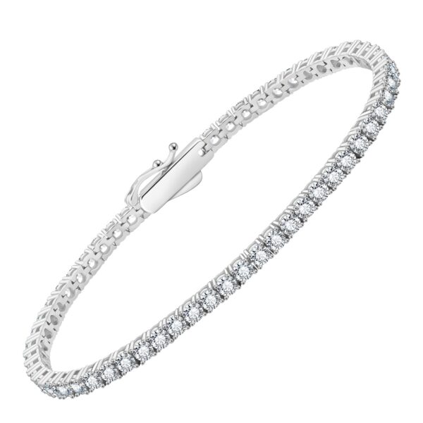 Echtes Silber-Tennisarmband