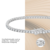 Luxuriöses Silber-Tennisarmband