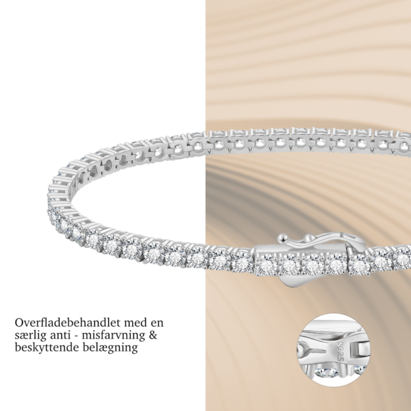 Luxuriöses Silber-Tennisarmband