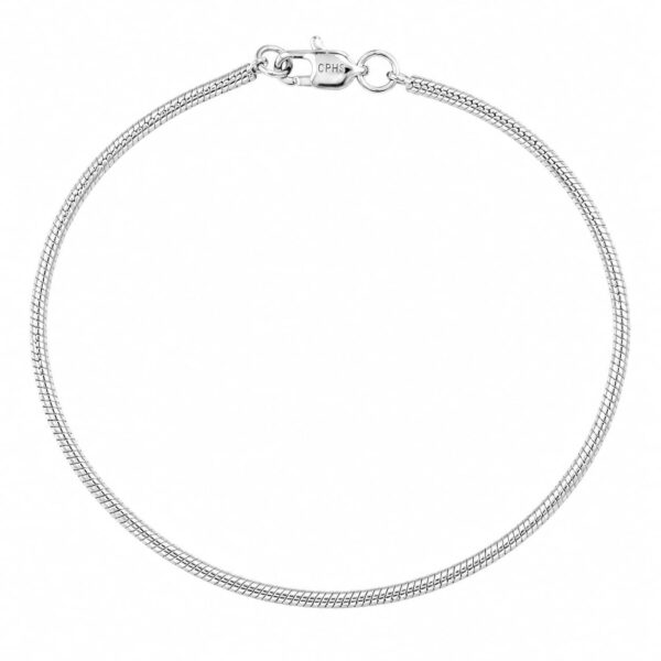 Wasserfest Snake – Silberarmband 1,5 mm (SNAKE) für Herren – 18, 19 und 21 cm