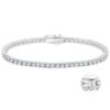 Silbernes Tennisarmband