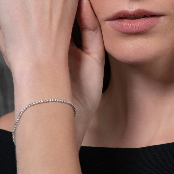 Tennisarmband aus 925er Sterlingsilber