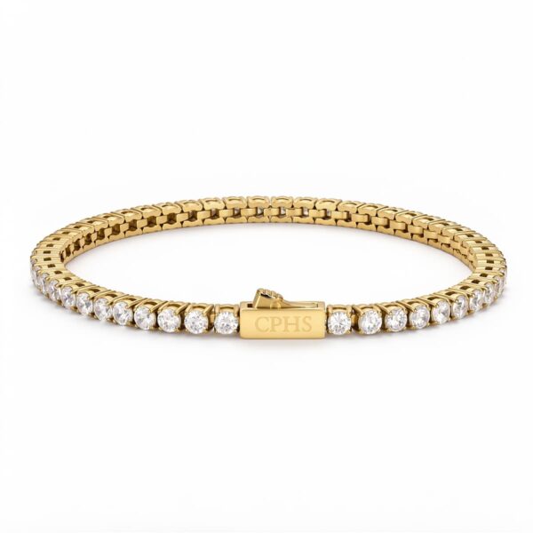 wasserfestes Tennisarmband Gold